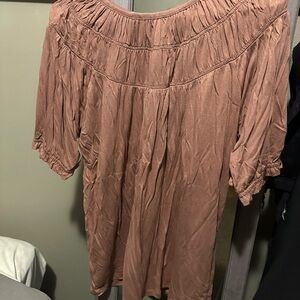 LOFT Dusty Rose Peasant Tunic